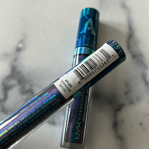 X2 NYX Makeup Avatar:The Way of Water Bioluminescent Lip Gloss Shimmering Waters - Picture 4 of 6